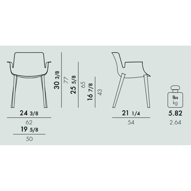 Piuma Outdoor Dining Armchair, Sage Green