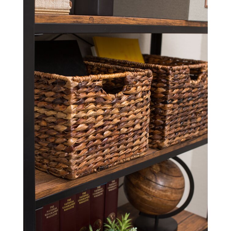 Storage Shelf Organizer Wicker Basket Set Bayou Breeze