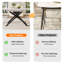 Extendable Metal Base Dining Table