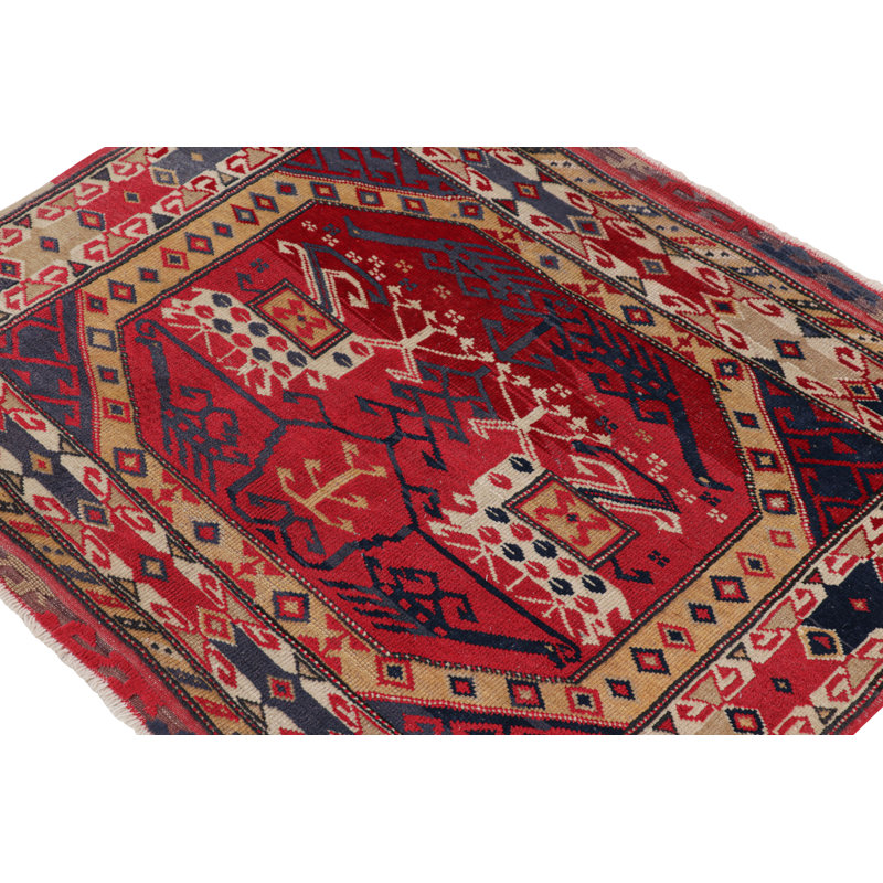 One-of-a-Kind Rectangle 2'11" X 3'6" Hand Knotted Area Rug