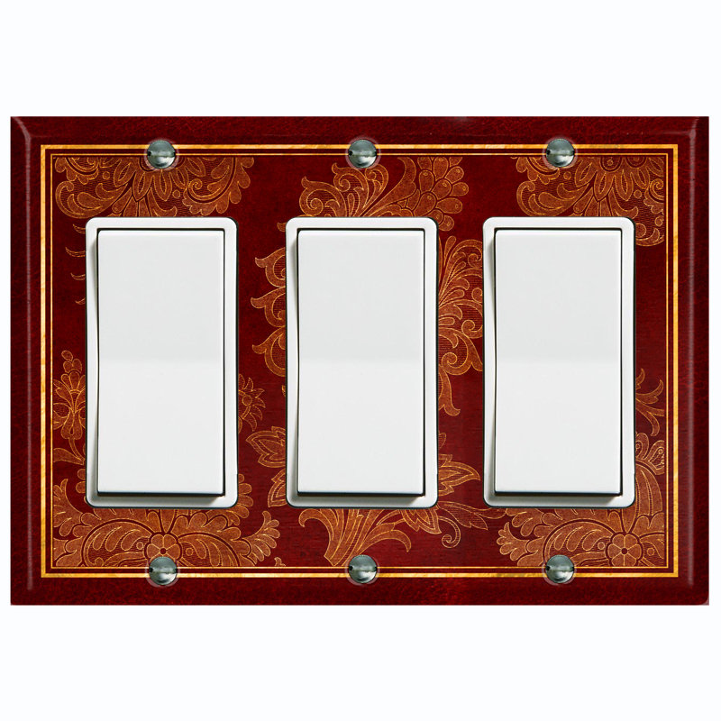 Landscape & Nature 3 - Gang Toggle Light Switch Standard Wall Plate