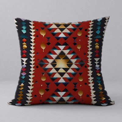 Abstract Reversible Throw Pillow