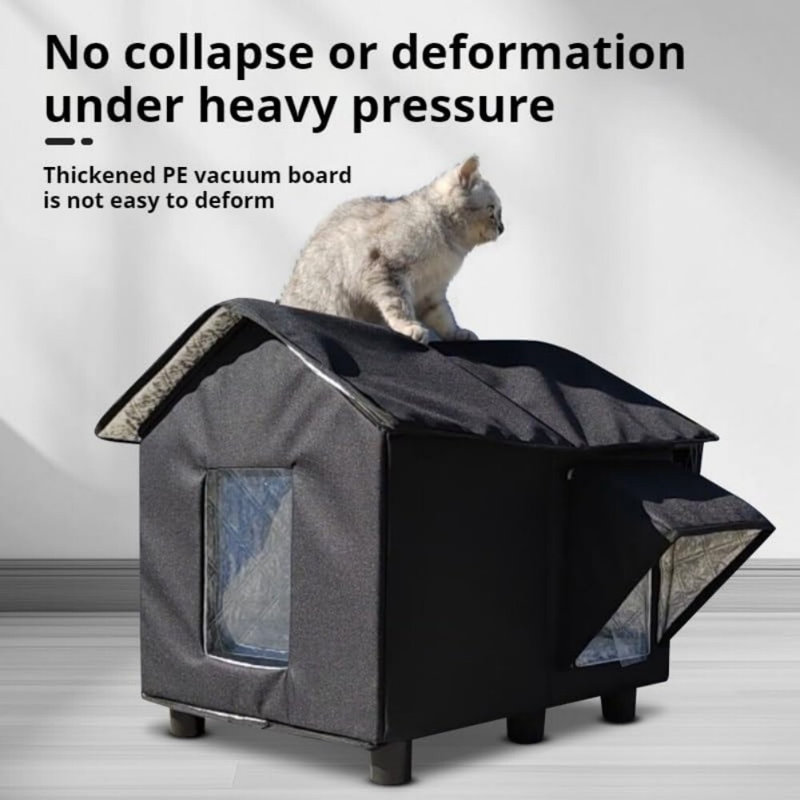 Maison d'extérieur pour chat avec base Oxford