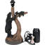 Lampe de table brune 16 "avec prise Cordarian
