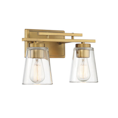 Averi 2 - Light Dimmable Vanity Light in Warm Brass
