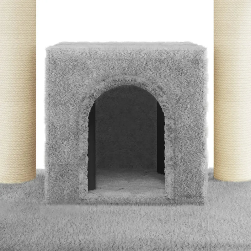 110cm Sechura Cat Tree, Light Grey