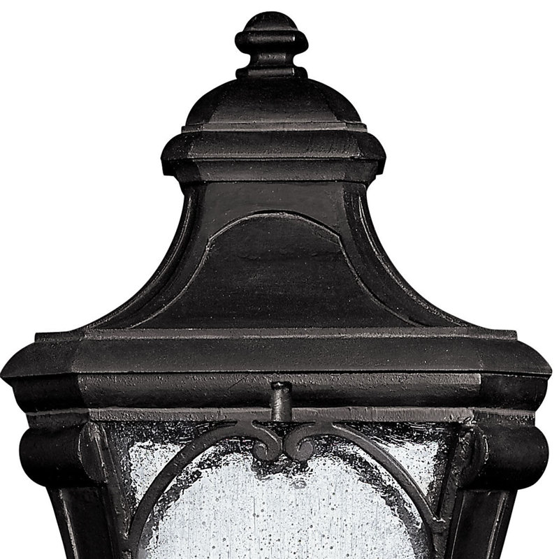 Trafalgar Outdoor 3-Light Lantern Head, Incandescent, Museum Black, No