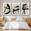 «Lines Crossed I», ensemble de 3 toiles encadrées-97792883-97792882