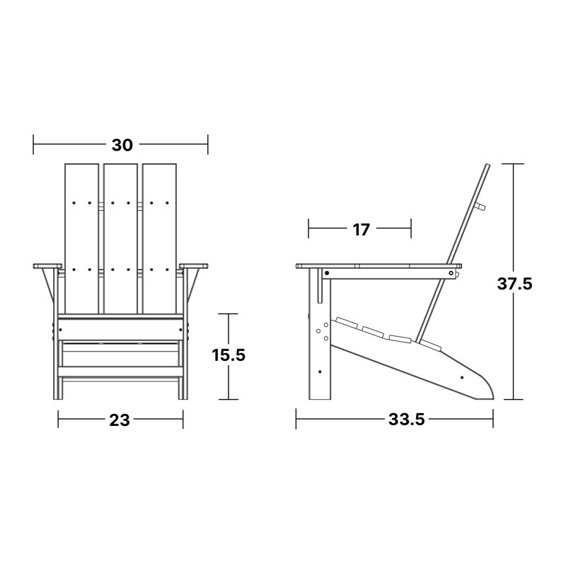 Freedom 4-Piece Modern Adirondack Conversation Set, Patriot Blue