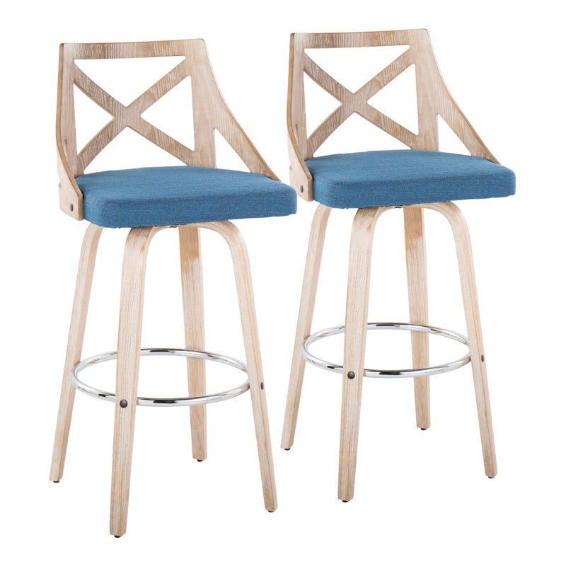 Ensemble de 2 tabourets de bar 30 po Farmhouse, Bleu
