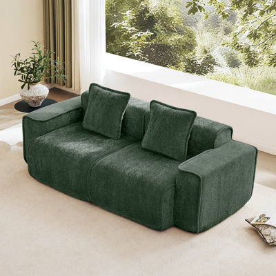 Modular Sectional Sofa -velvet - Minimalist Luxury Style - No-assembly & Wear-resistant - Ideal For Family Gatherings & Living Room Lounging
