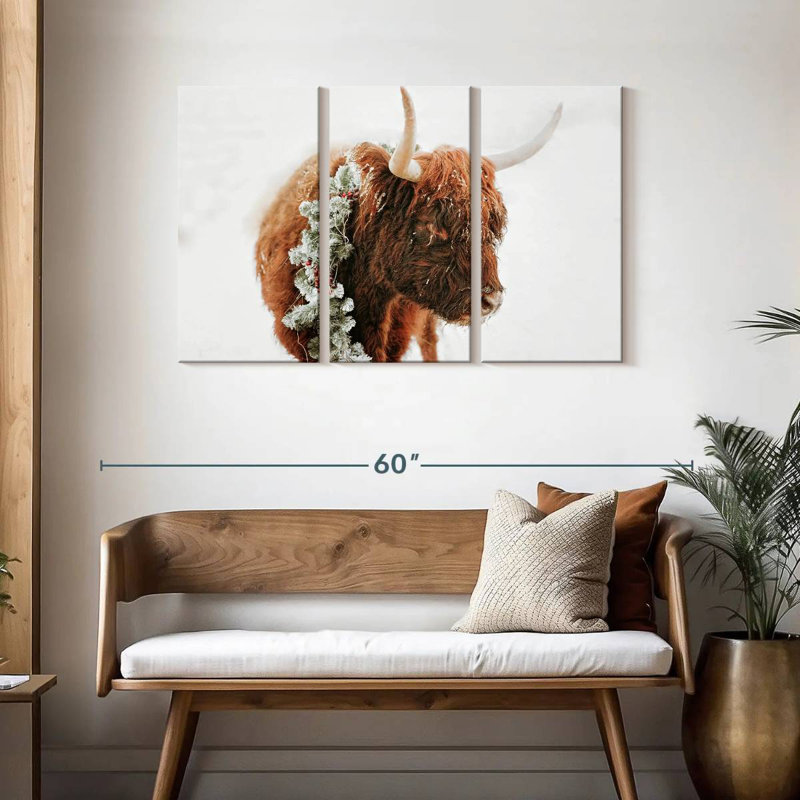 Brampt Christmas Cow, 28" H x 45" W