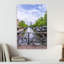 «Amsterdam Canal With Bikes Classic Abstract Architecture City», reproduction d'art murale-1908816588