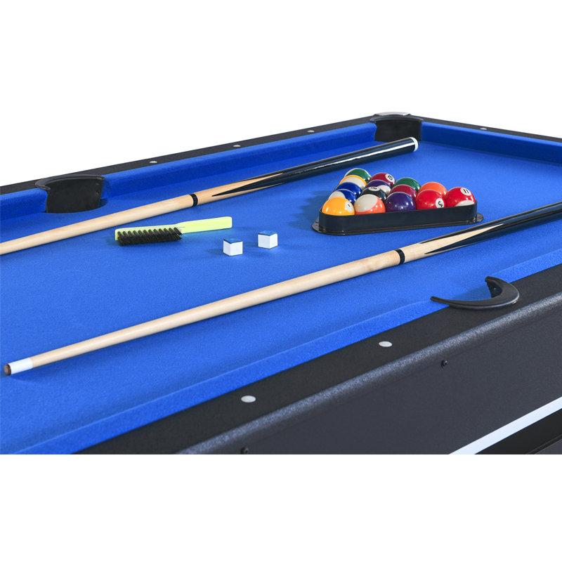 6 Ft Pool Table with Table Tennis Top ,Multi Game Combo Tables for Family Recreation Game Rooms ?, Blue
