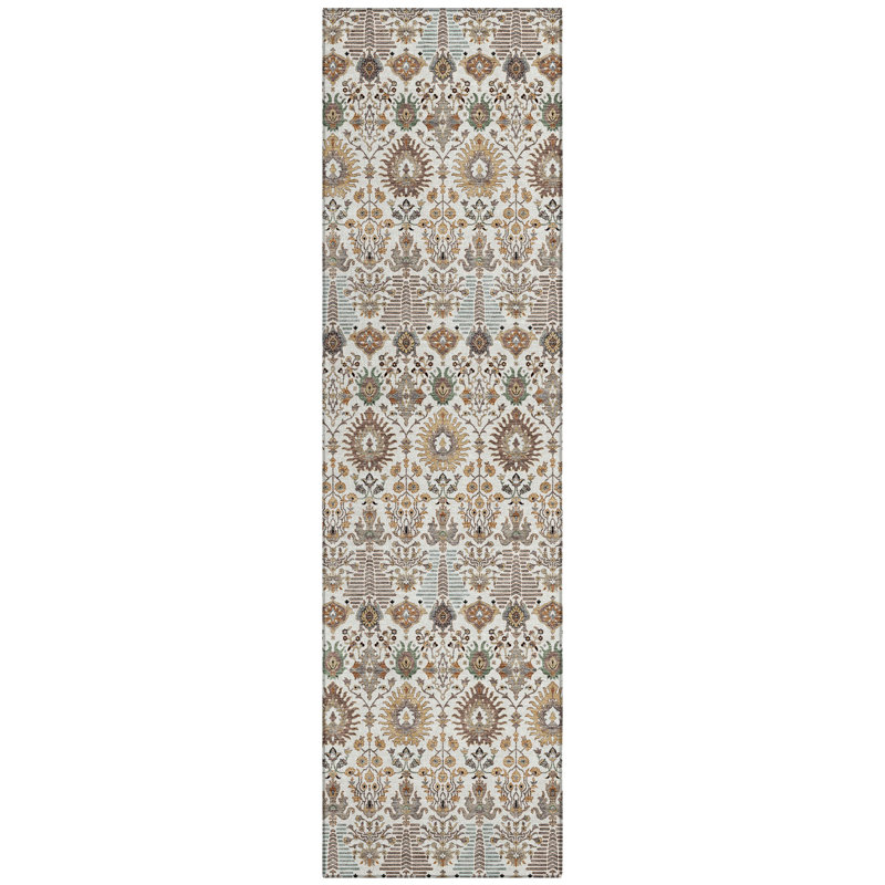 Machine Washable Indoor/Outdoor Gursevak ACN2251 Global Rug, Runner 2'3" x 7'6"