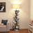 Bookcases With Led Light And Remote Control, 7-tier 2 Drawer Column Floor Lamp-1757698328