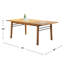 Table de salle à manger contemporaine en bois de patio, table basse d'extérieur