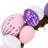 10" Pastel Pink Purple and White Easter Egg Spring Wreath