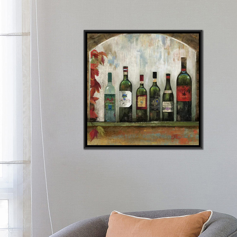 «In A Row II», impression sur toile, H 37 po x l 37 po x P 1,5 po, Toile avec cadre noir, Pas de tapis