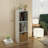 3-Shelf French Oak Bookcase, Fits Living Room Bedroom, Simple Bookshelf For Home Office-1600382821