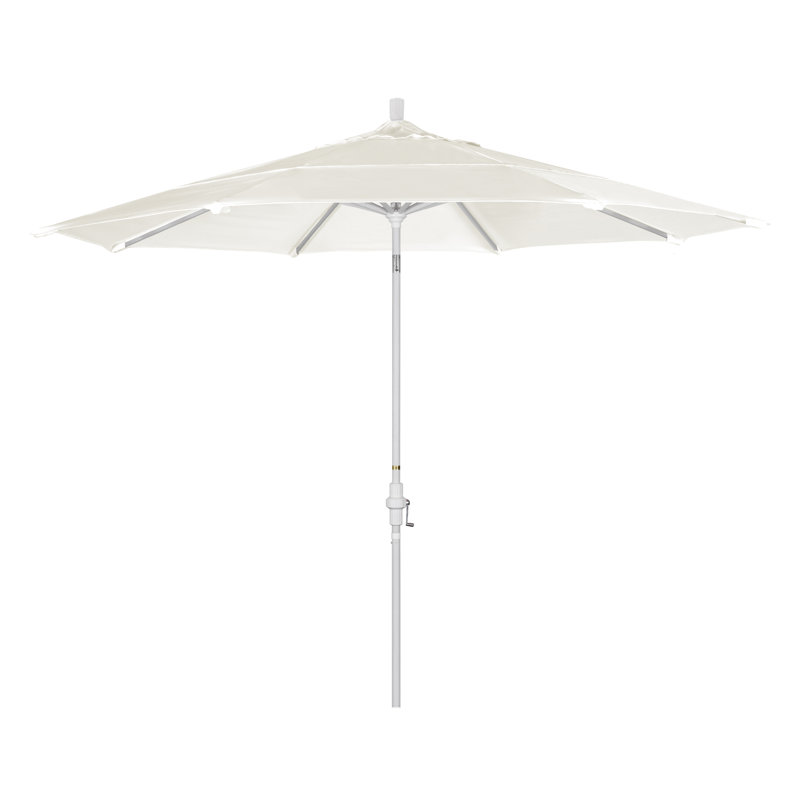 Parasol de marché Broadmeade octogonal Sunbrella, Blanc mat, Toile Toile Toile Sunbrella®