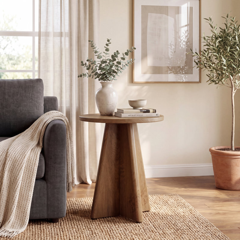 Table de chevet ronde 19,7 po, Simple