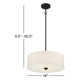 Reed 3 Light Dimmable Pendant