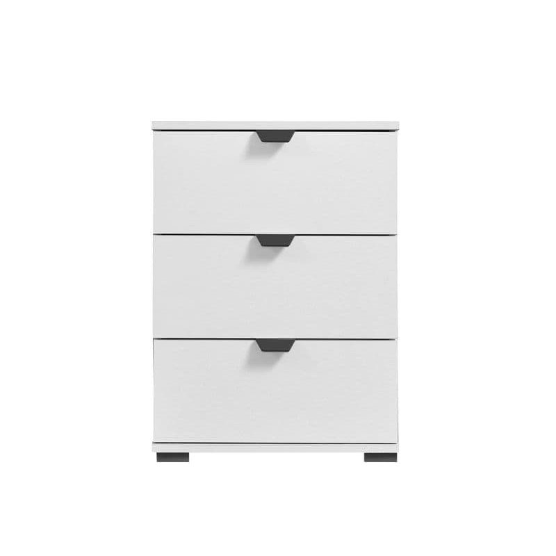 Camalla 45cm W Manufactured Wood Bedside Table, White