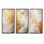 Ensemble de 3 reproductions de toiles abstraites sur fond beige et doré-2015534570-2015534568