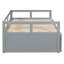 Lit de jour extensible avec couchette, lit de jour en bois avec couchette-1366053907