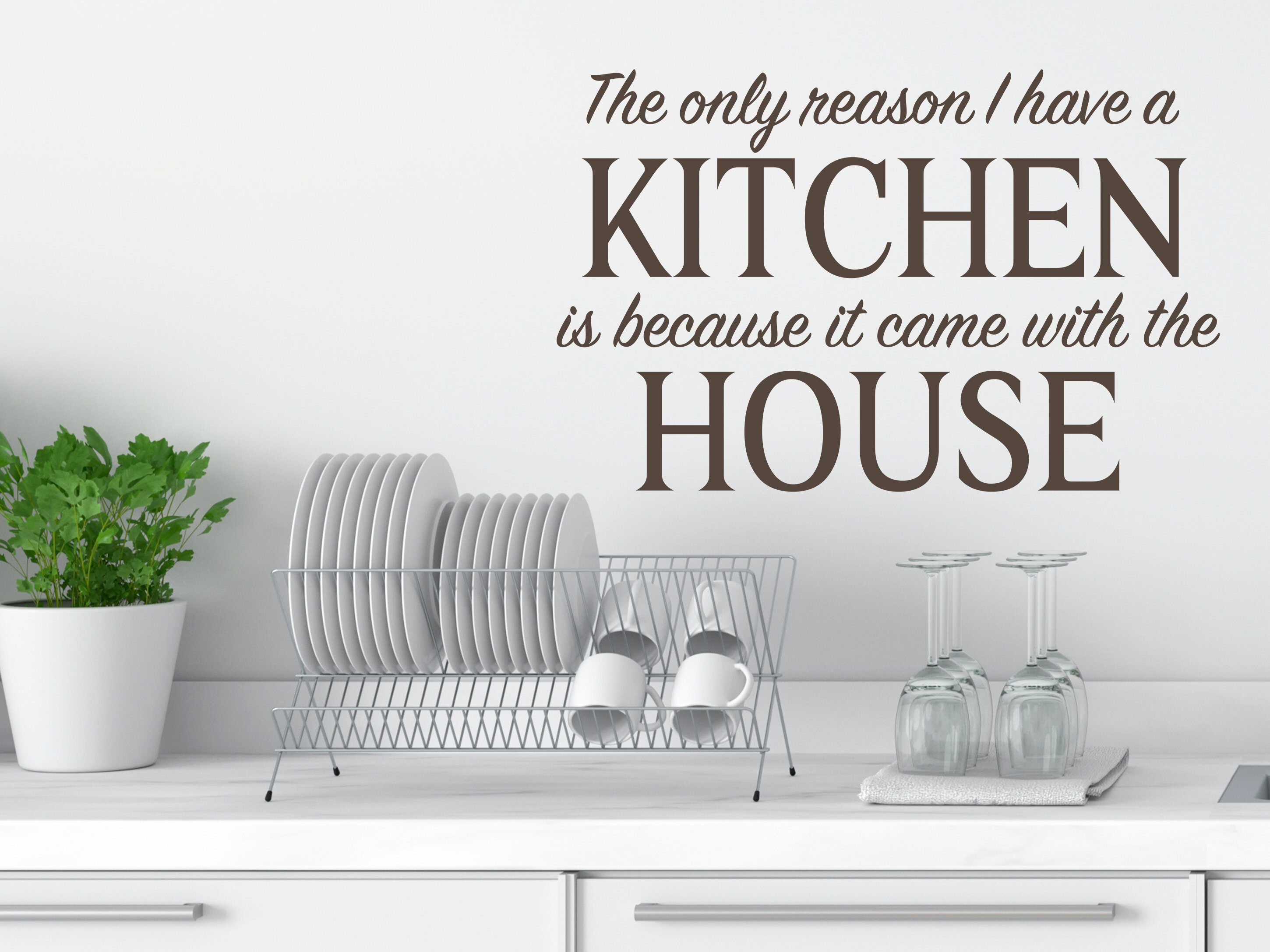 Funny Kitchen Wall Sticker, Family Love Quotes This Kitchen is Seasoned  with Love Wall Decal, Inspirational Quotes Wall Décor, DIY Hearts Vinyl Art