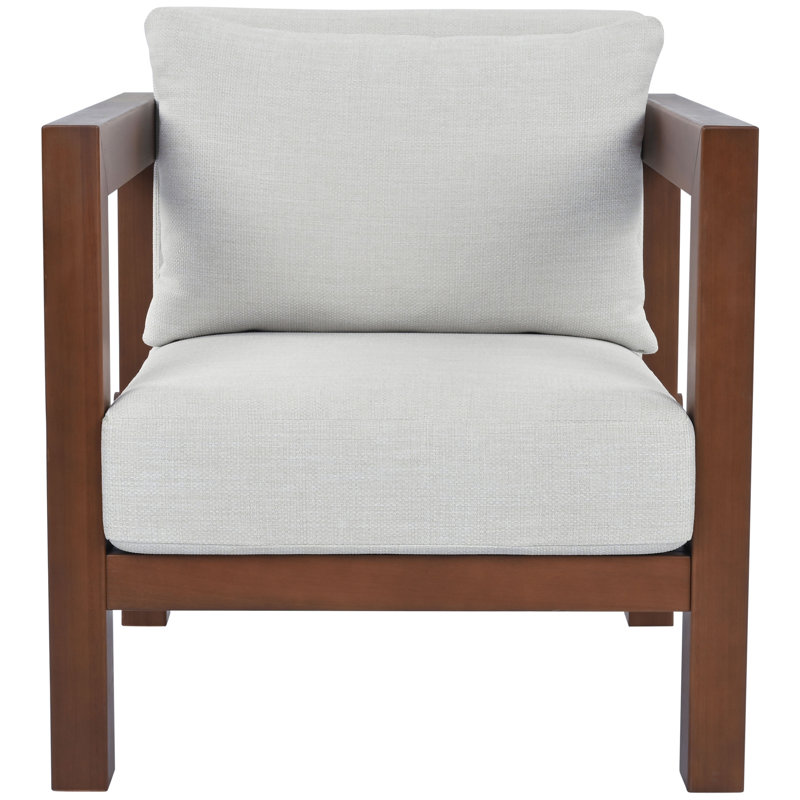 Chaise de patio en eucalyptus Olivia