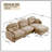 107" Chenille L-Shaped Modular Sofa-1637112646