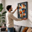 Geometric Tile Study Mid-Century - Framed Print-887210287-887210284