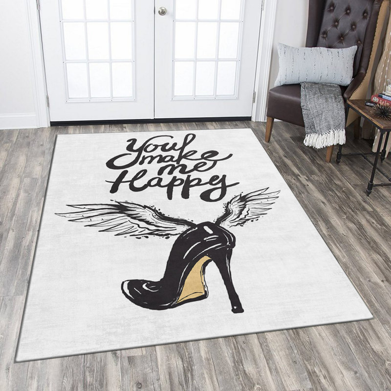 Luxurious Woven Carpet, 4.6 x 7.2 Feet | 100% Polyester, Non-Slip Felt Dot Underside, 0.4 in Pile Height | Machine Washable, Durable Raschel Knitting, Digital Printing | Perfect for Living Room & Bedroom Décor