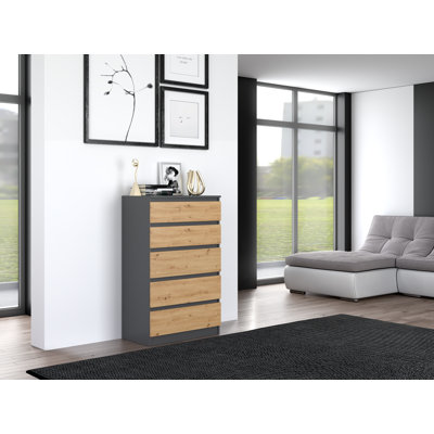 Tonya 5 Drawer 70cm Chest of Drawers