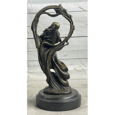 Dream Goddess by Renowned French Artist Augustine Moreau Bronze Sculpture Statue