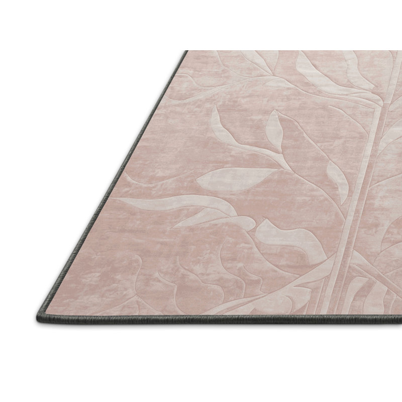 Tapis gris soyeux et moelleux, Carré 5 pi