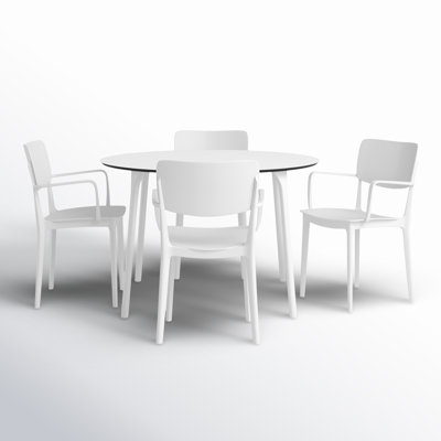 Farrah 4 - Person Patio Dining Set with Round Table