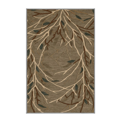 Machine Washable Nature Brown Area Rug