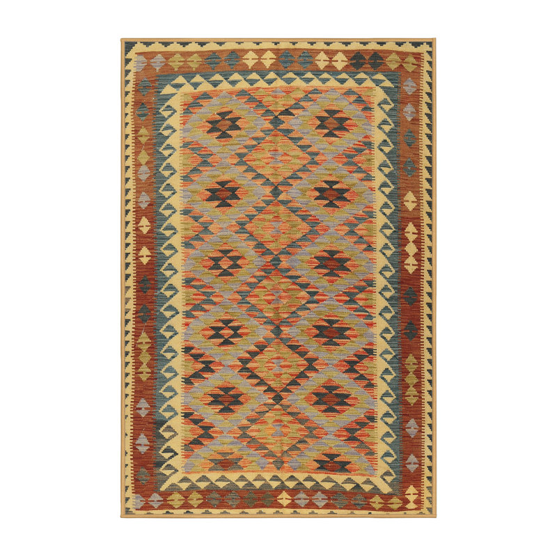 Tapis décoratif brun du Sud-Ouest Zamarripa, Rectangle 5 pi x 8 pi