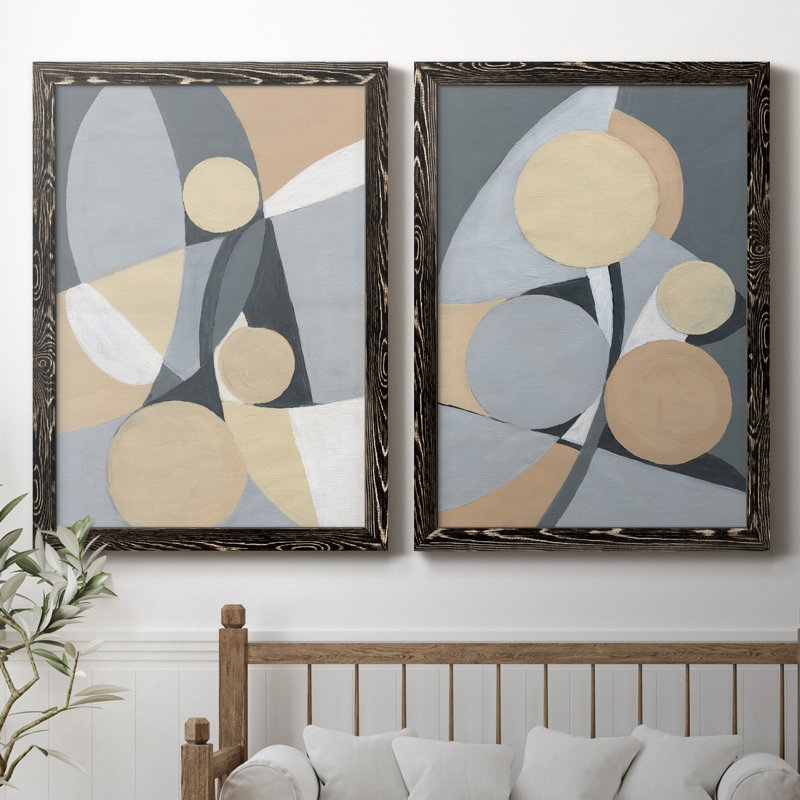 Millenium I - ensemble de 2 reproductions d'art, Pas de tapis, H 31,5 po x l 47 po x P 1,5 po, H 44 po x l 31 po x P 1 po