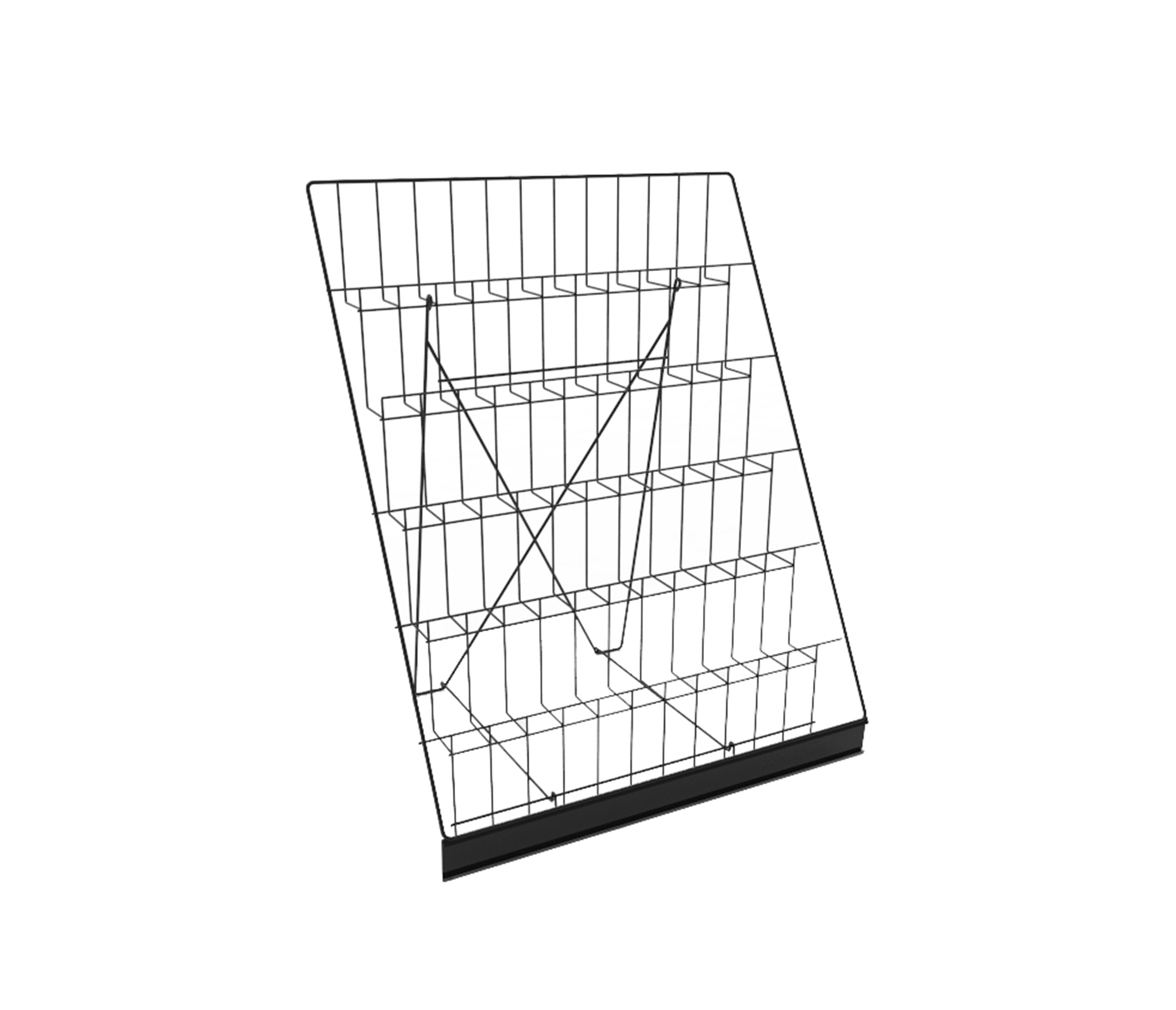 https://assets.wfcdn.com/im/38857343/compr-r85/1442/144275927/6-tiered-black-wire-display-rack-250-x-243-x-200-for-tabletops-25-open-shelves-greeting.jpg
