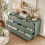 Commode à 6 tiroirs de style milieu du siècle pour chambre à coucher, 57,2