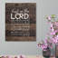 «Trust In The Lord», cadre en bois intégré, l 16 x L 20