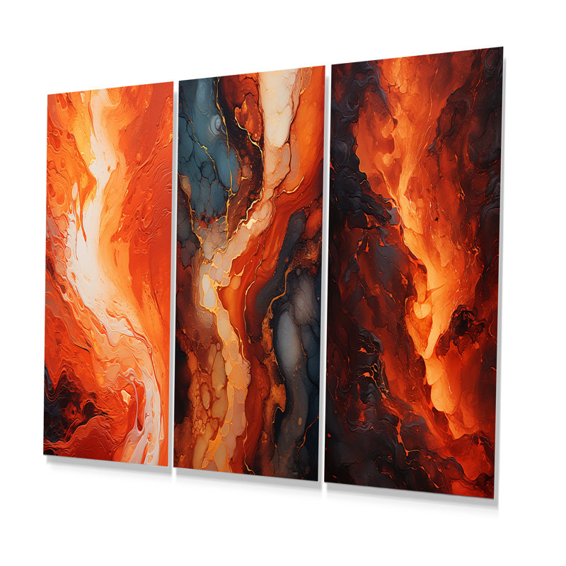Ensemble de salon Molten Muse Fiery Flame, H 32 po x l 48 po