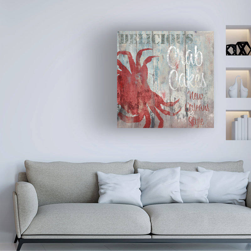 Art sur toile «Bachelor bolas», Nouvelle-Orléans, fruits de mer, H 14 po x l 14 po