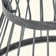 Powder-Coated Iron Side Table with Hourglass Shape & Open Cage Design