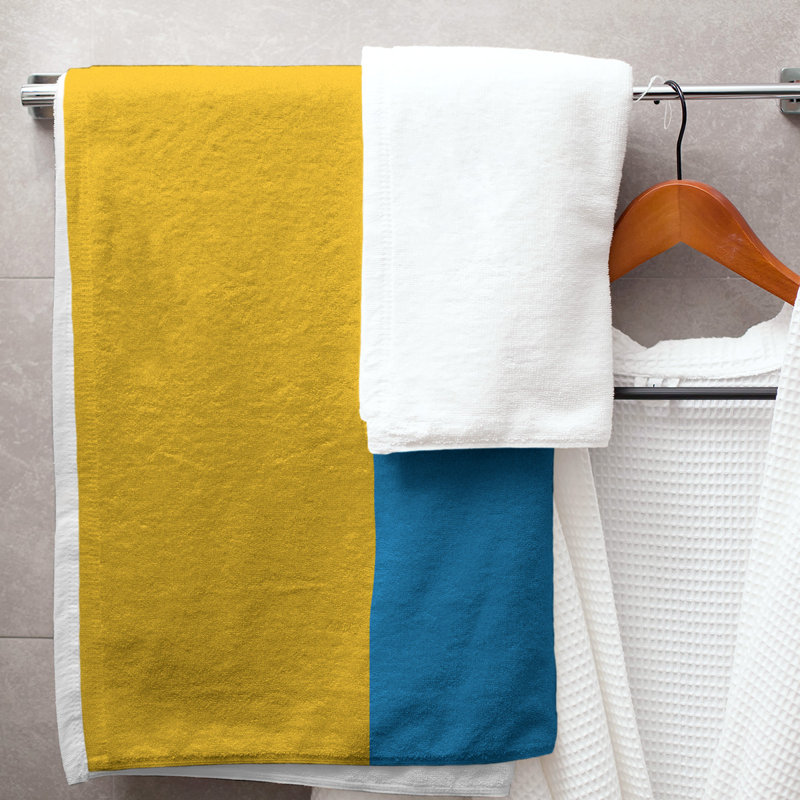 Microfiber Bath Towel, Tennessee Red Football Midnight Blue