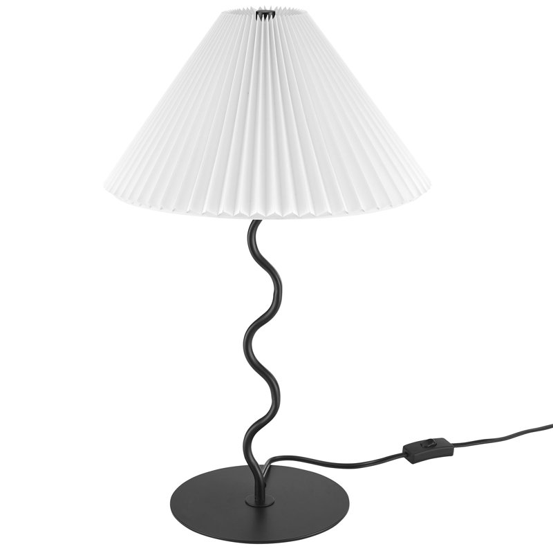 Lampe de table Wave Squiggle en noir